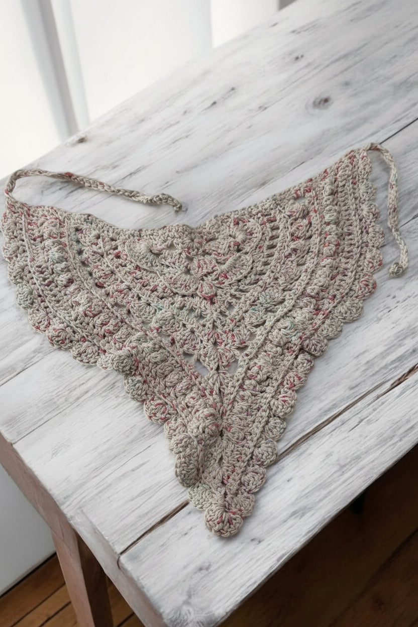 Handmade Crochet Bandana – Custom Color & Size