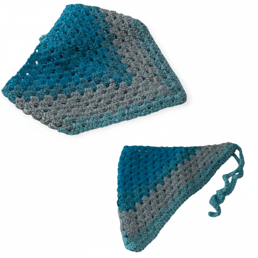 Handmade Crochet Bandana – Custom Color & Size